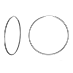 Orecchino in argento 925. Cerchio: ø 1.5 cm. Canna tonda: ø 65 mm.