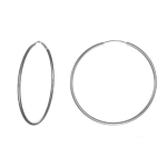 Orecchino in argento 925. Cerchio: ø 1.5 cm. Canna tonda: ø 45 mm.