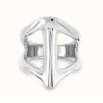 Anello placcato argento Sterling a forma di manta gigante
