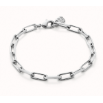 Bracciale con maglie grandi placcato argento Sterling