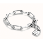 Bracciale con maglie placcato argento sterling
