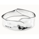 Bracciale rigido placcato argento Sterling