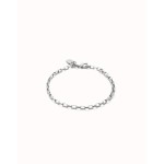 Bracciale con maglie medie placcato argento Sterling