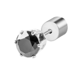 Orecchino a lobo con zircone 5mm