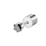 Orecchino a lobo con zircone 3mm