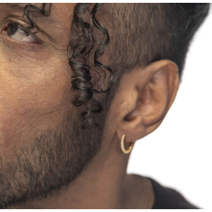 Orecchino a cerchio 1,7 cm con zirconi