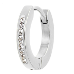 Orecchino a cerchio 14mm con cristalli