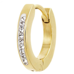 Orecchino a cerchio 14mm con cristalli