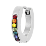 Orecchino a cerchio 11mm con cristalli