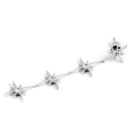 Orecchino pendente rosa dei venti