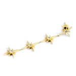 Orecchino pendente rosa dei venti