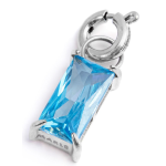 Charm con zircone baguette