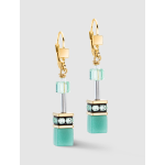 Orecchini GeoCUBE® Iconic Mono Gold verdi