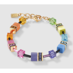 Bracciale GeoCUBE® multicolore arcobaleno oro