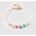 Joyful Colours Bracciale avvolgente oro arcobaleno