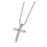 Collana con croce con zircone